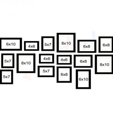 Photo Frame Set of 16 Frames For Wall Art - 1 Set - Price In USD