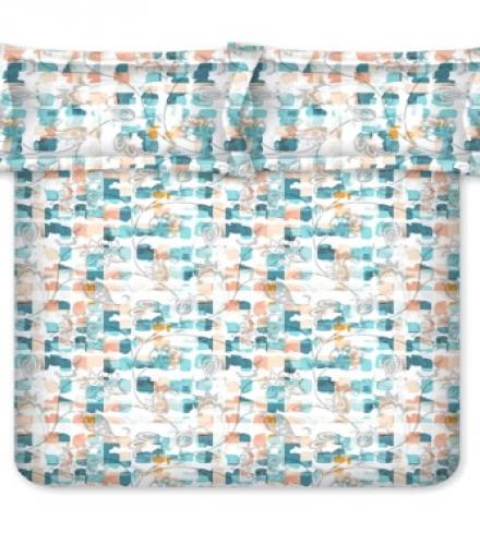 King Size Cotton Bedsheet With 2 Pillow Cover - 1 Set - Price In USD