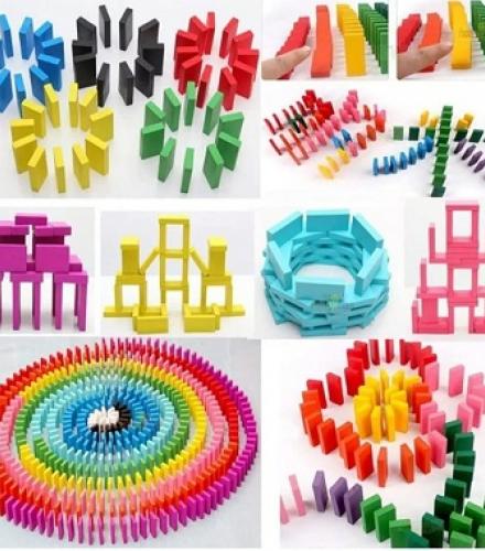 Colourful Wooden Block Set For Kids - 1 Set - Price In USD