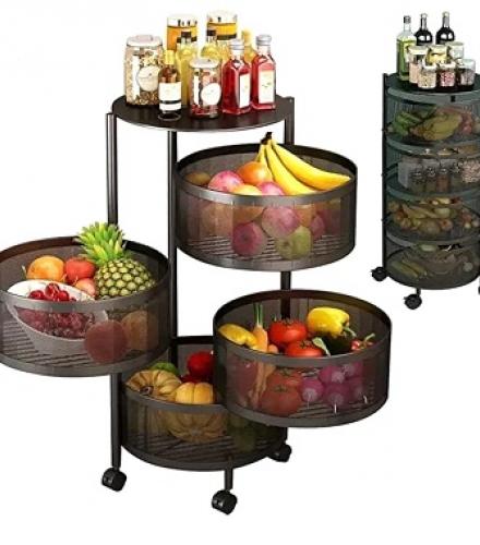 4 Layer Kitchen Rack For Kitchen Accessories - 1 Pc