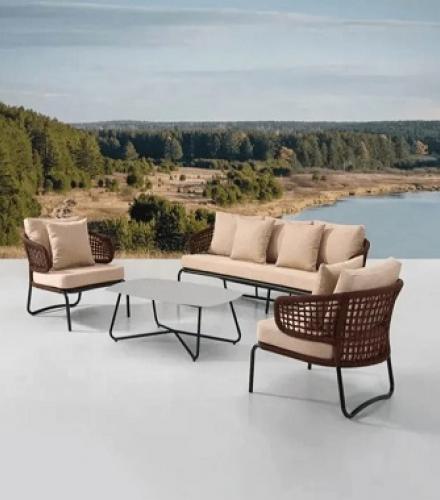Patio Rope Outdoor 5 Seater Sofa Set - 1 Set - Price In USD