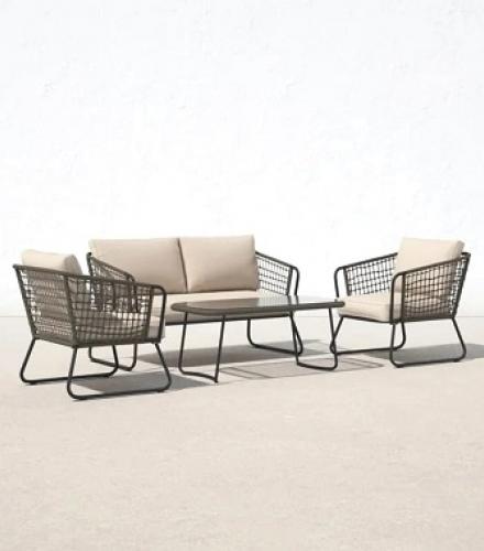4 Seater Patio Rope Sofa Set For Outdoor Use - 1 Set - Price In USD