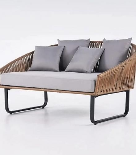 Double Seater Wicker Daybed For Outdoor Use - 1 Pc - Price In USD