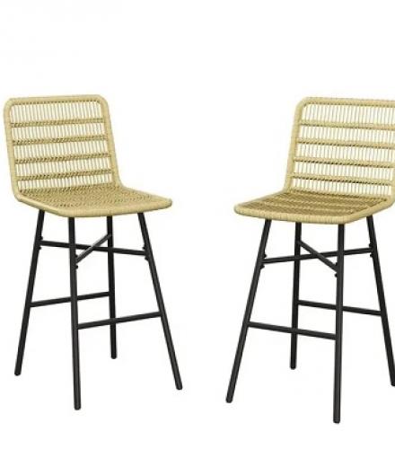 2 Rope Bar Stools Height Chairs Set - 1 Set - Price In USD