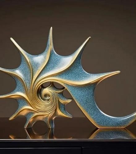 Conch Statue Sculpture For Home Decoration - 1 Pc