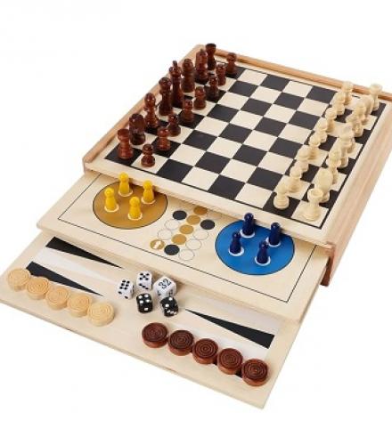 Wooden Board Game Set For Kids - 1 Set - Price In USD