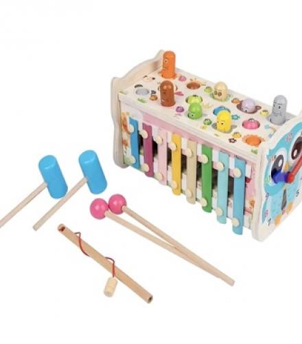 7-in-1 Wooden Early Development Toy For Kids - 1 Pc