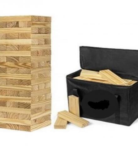 Wooden Tower Blocks Game For Kids - 1 Set - Price In USD