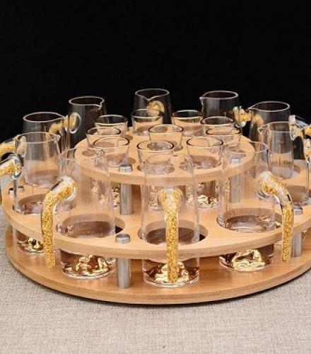 Durable Wooden Glass Holder For Kitchen - 1 Pc