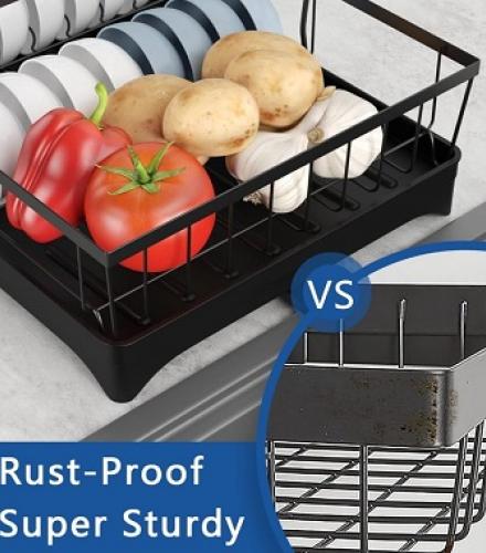 3 Tier Dish Drying Rack For Kitchen Use - 1 Pc