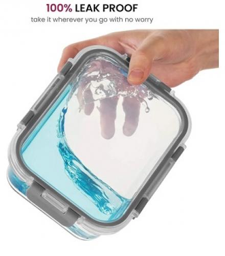 Leak Proof Food Storage Container 3 Pcs - 1 Set