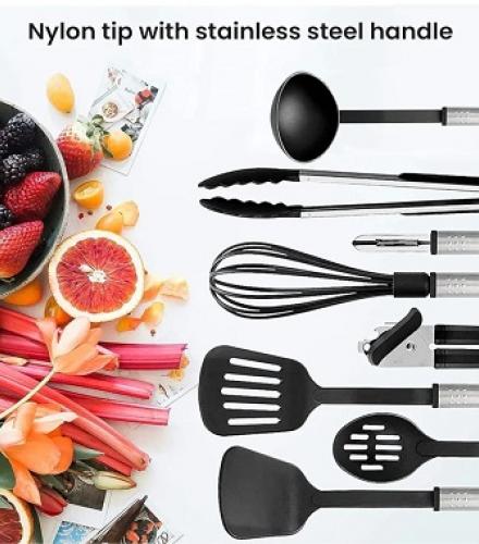 Stainless Steel Kitchen Utensils Set Of 24 Pcs - 1 Set