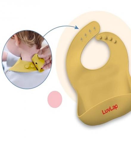 5 - in -1 Silicone Cutlery Set For Baby Yellow Colour - 1 Set