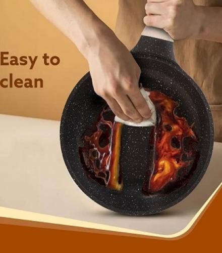 4 Pcs Granite Non-Stick Cookware Set - 1 Set