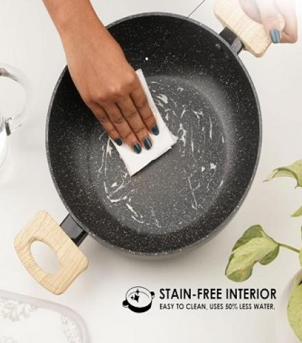 Non-Stick Coated Cookware Set Of 7 Pcs - 1 Set