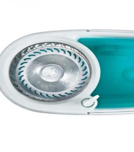 Prestige Magic Mop With Mop Heads And Buckets Blue Colour - 1 Pc