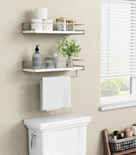 Decorative Wall Shelves For Bathroom - 1 Set