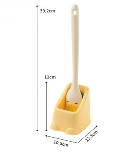 Toilet Bowl Cleaning Brush With Holder - 1 Pc