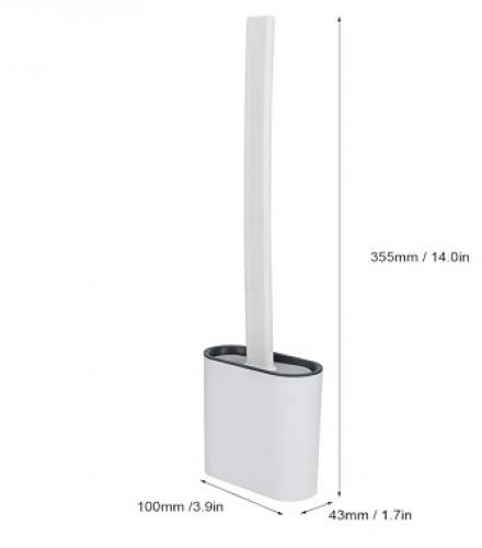Toilet Cleaning Brush With Case - 1 Pc