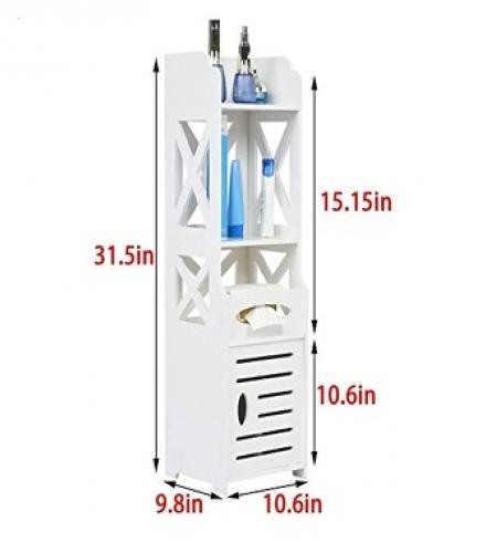 Standing Storage Cabinet For Toilet - 1 Pc