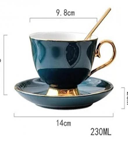 Royal Porcelain Tea Cup & Saucer Set - 1 Set