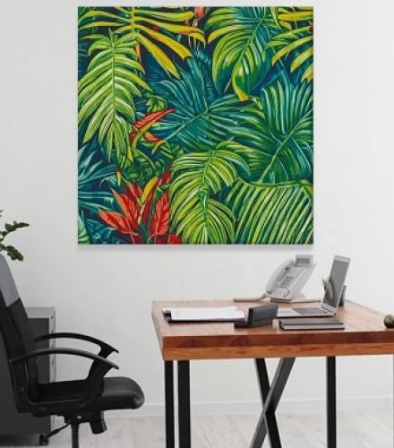 Beautiful Botanical Canvas Painting For Wall Decoration - 1 Pc - Price In USD