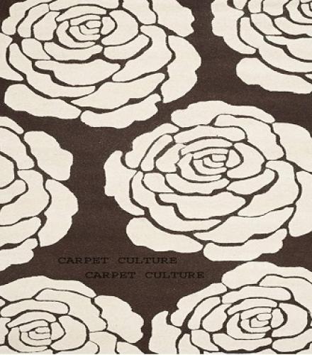 Handwoven Tufted Soft Blended Woolen Carpet  - 1 Pc  - Price in USD