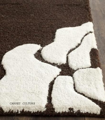 Handwoven Tufted Soft Blended Woolen Carpet  - 1 Pc  - Price in USD