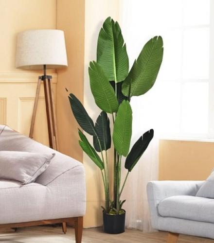 Natural Looking Artificial Plant With Pot - 1 Pc