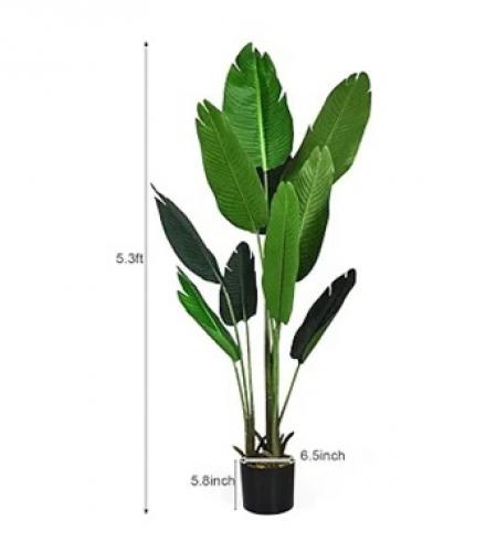 Natural Looking Artificial Plant With Pot - 1 Pc