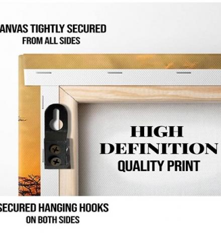 Beautiful Boho Leaves Canvas Painting For Wall Decoration - 1 Pc - Price In USD