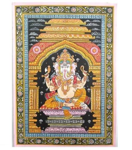 PattachitraOD Canvas 12 inch x 18 inch Painting (Without Frame)