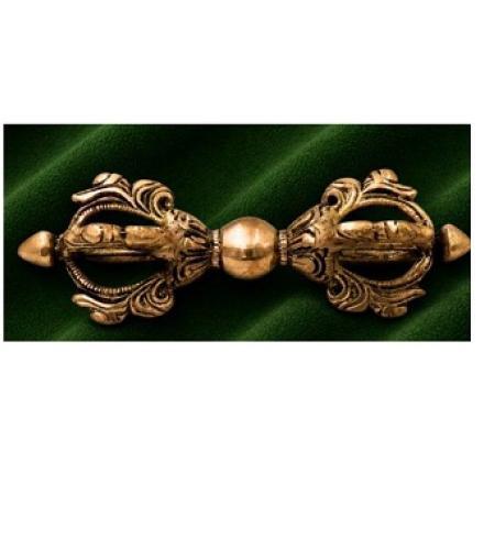  Tibetan Thunderbolt Scepter Buddhist Puja Decor 5.5 Inch Decorative Showpiece