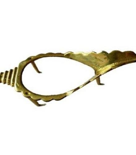 Jal Sankha Stand Decorative Showpiece  -  1.27 cm (Brass, Gold)
