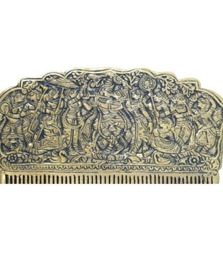Kalarambh Brass Comb Home Decorative Showpiece  -  8.12 cm (Brass, Yellow)
