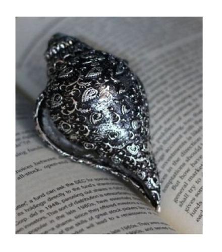 Ansh Handicrafts Home Decorative Showpiece  -  5 cm (Metal, Silver)
