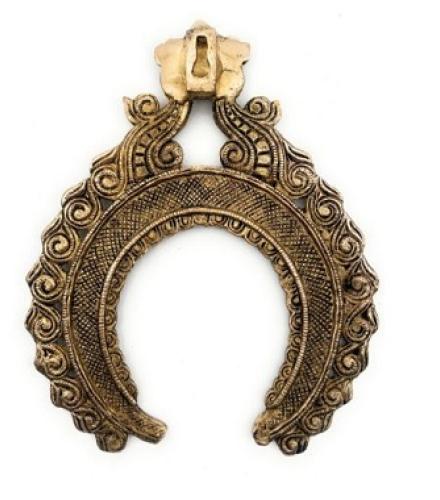 Bhunes Brass Prabhavali | Prabhawal | Brass Arch For Home | Prabhaval Home Decorative Showpiece  -  22 cm (Brass, Gold)