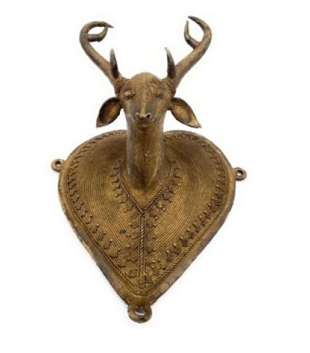 Bhunes Home Decorative Showpiece  -  20 cm (Brass, Gold)