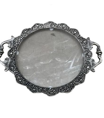 sv article Home Decorative Showpiece  -  25 cm (Aluminium, Silver)