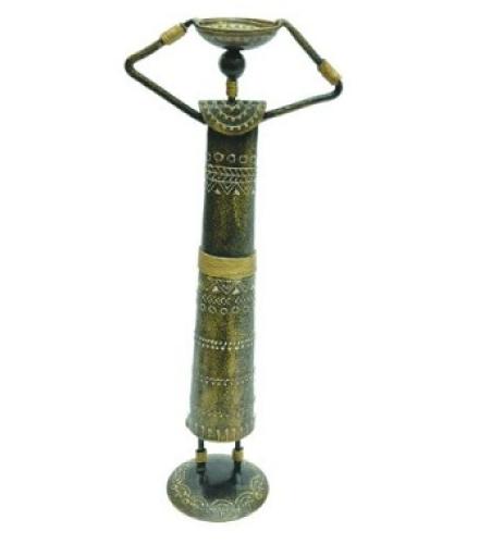  MohanJodero Metal Handicraft Doll with Tea Light Holder Home Decorative Showpiece  -  33 cm