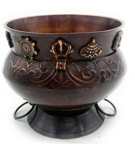Brass Idols Brass Decor Bowl Bowls Pittal Ka Katora With Stand Home Decorative Showpiece 