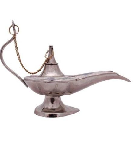 Vivan Creation FK_White Metal Traditional Chirag Handicraft Gift Home Decorative Showpiece