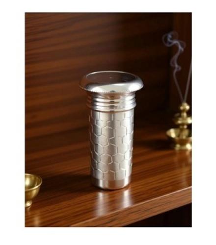 KMJ pure silver dabbi/box for multipurpose use, sindoor box for women (wt. 13 grams) Home Decorative Showpiece
