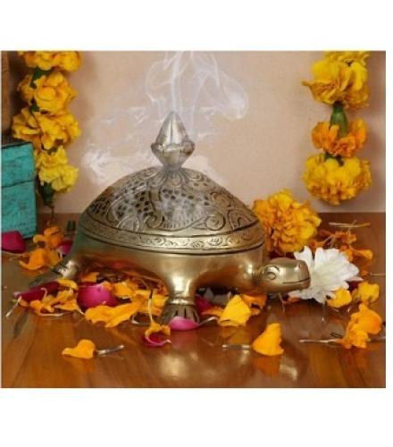 utsavicraft Handicraft Superfine Turtle Incense Loban Burner Home Decorative Showpiece 