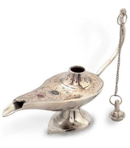 Shreemangalammart DLI3HCF160 Home Decorative Showpiece  -  5 cm (Brass, Silver)
