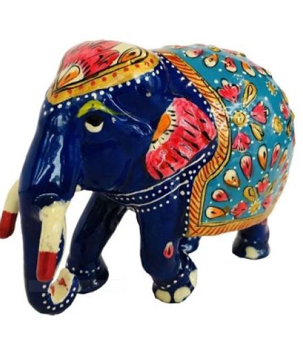 Vivan Creation FK_METAL ELEPHANT 4 INCH- Home Decorative Showpiece  -  10 cm 