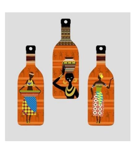 Women Warli Art Wooden Wall Hanging for Home Decore Livingroom