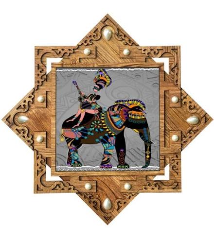 Poster N Frames Frame with poster of Abstract African modern art Digital Reprint Home Decore
