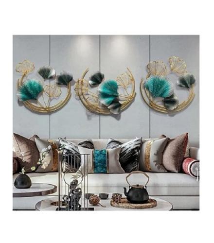 Wall Decor Sculpture Home Decore Living Room Pack of 3 (48 inch X 43 inch, Multicolor)