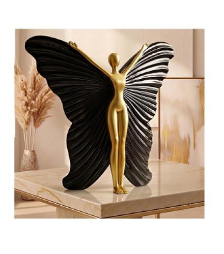 Global Grabbers Abstract Butterfly Wings Lady Figurine for Home Decor |